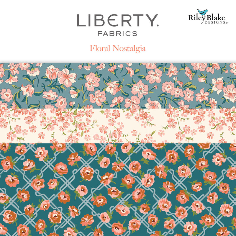 Liberty Floral Nostalgia Fat Quarter Bundle, 15 Pcs.