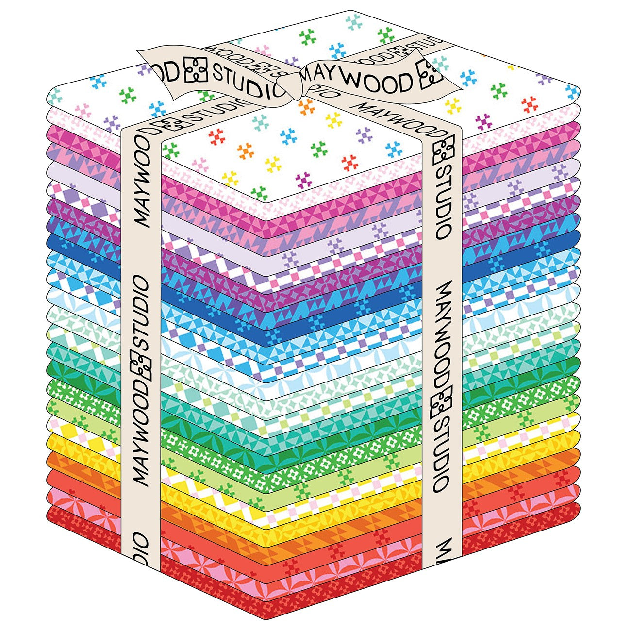 Fat Quarter Colorblock Party, 24pcs/bundle