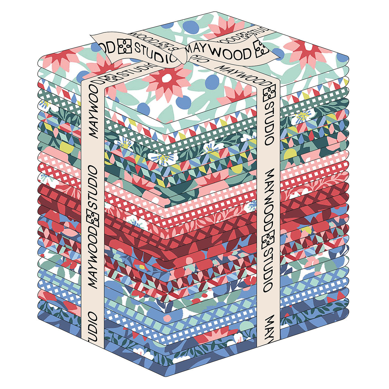 Fat Quarter Cups & Quilts, 25pcs/bundle
