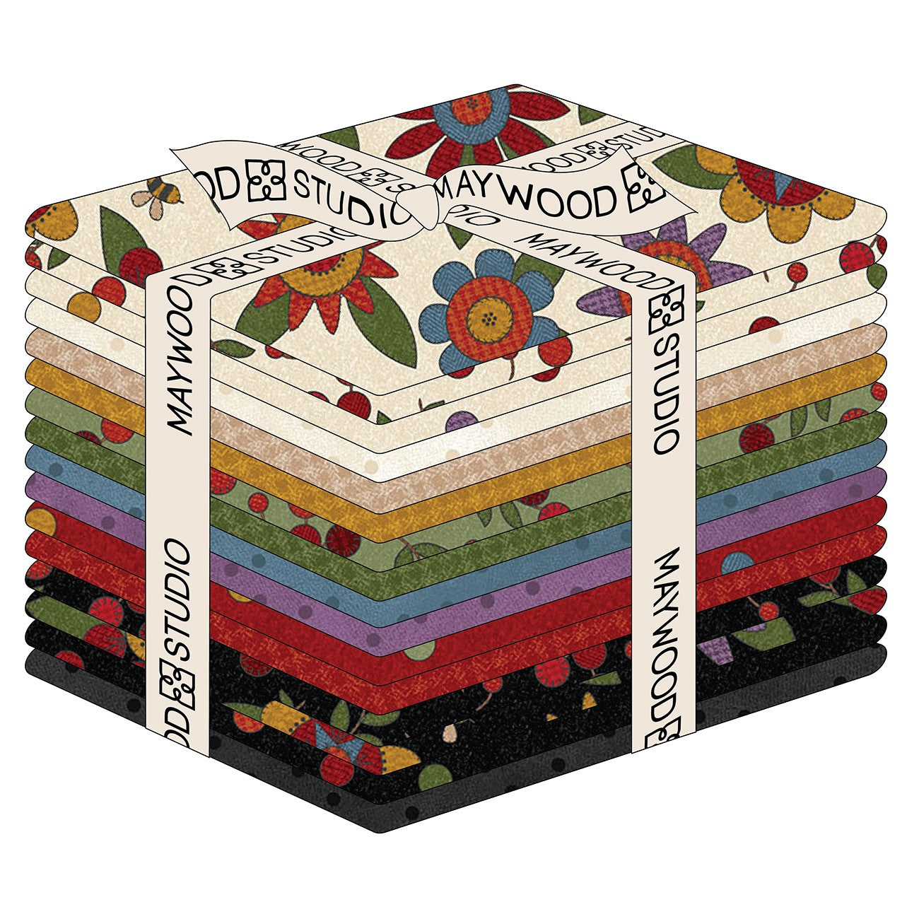 Fat Quarter Bundles Penny Flower Flannel 16pcs/bundle