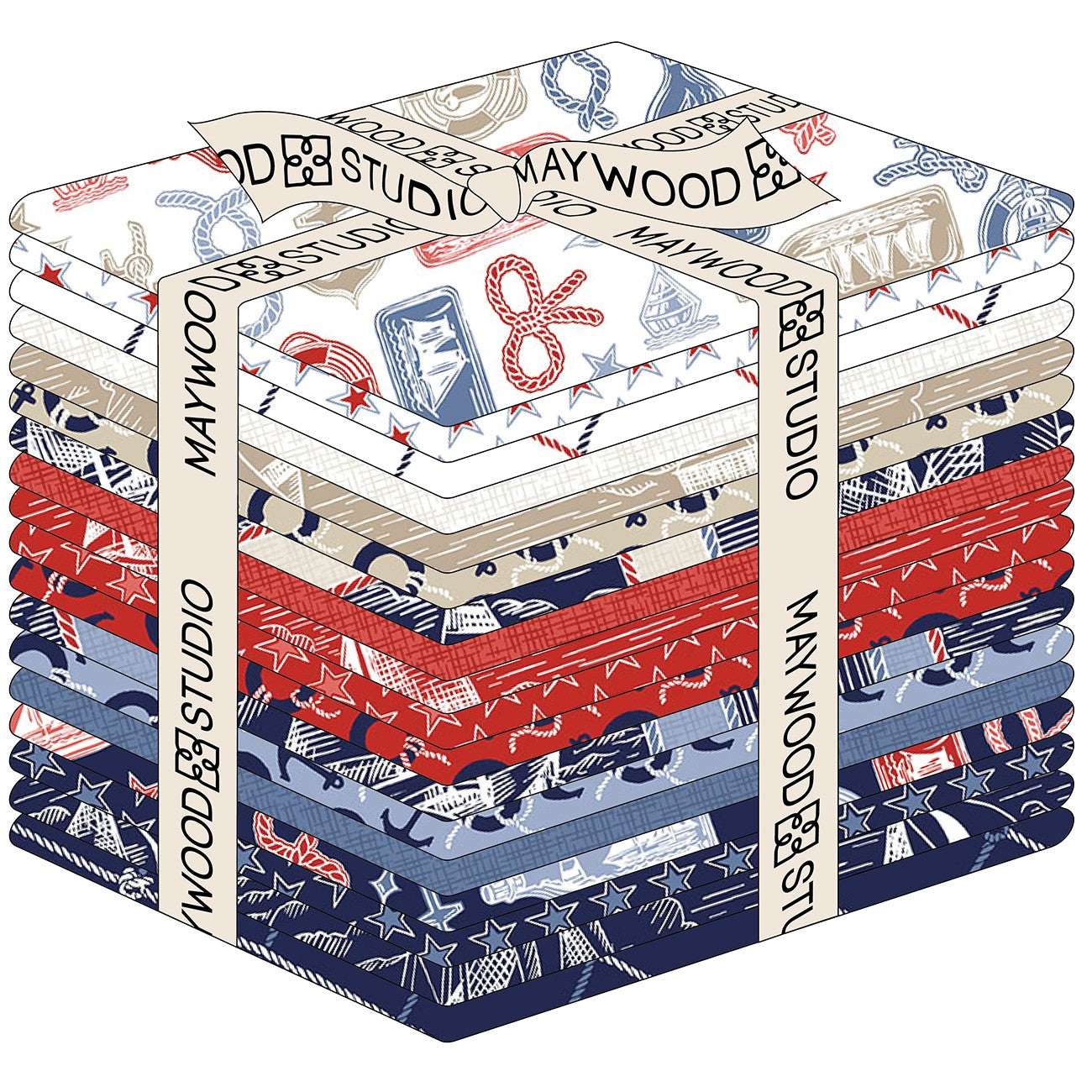 Fat Quarter Regatta Days, 18pcs/bundle