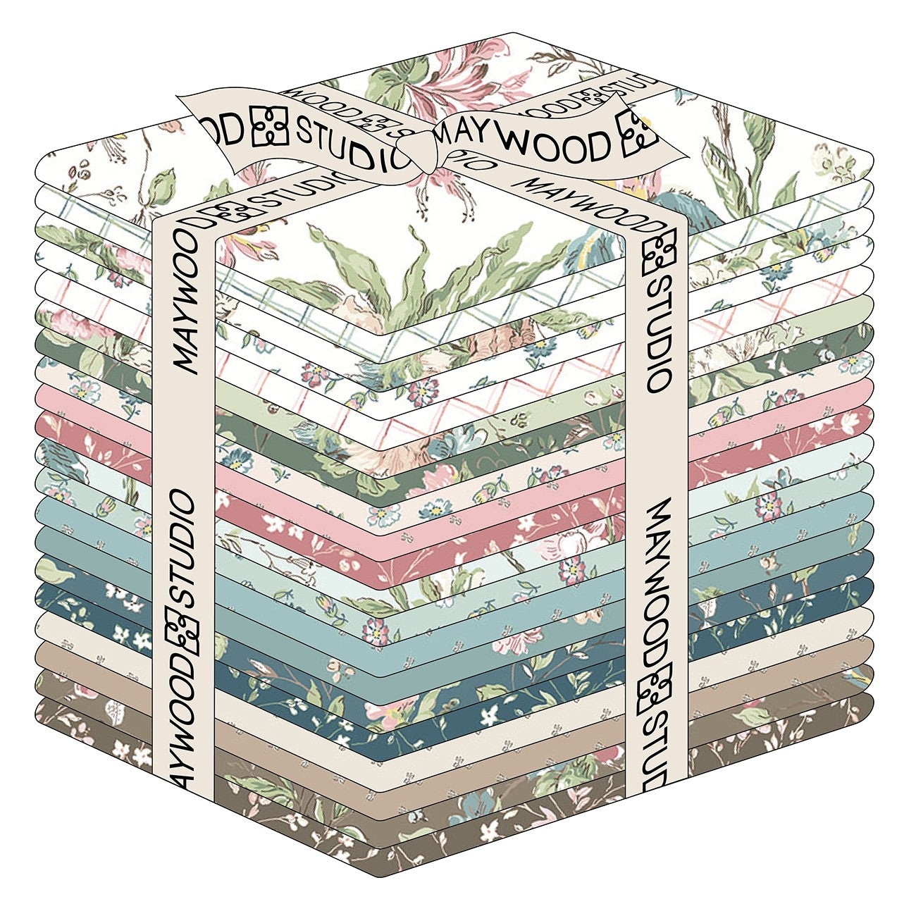 Fat Quarter Terrace Blooms, 20pcs/bundle