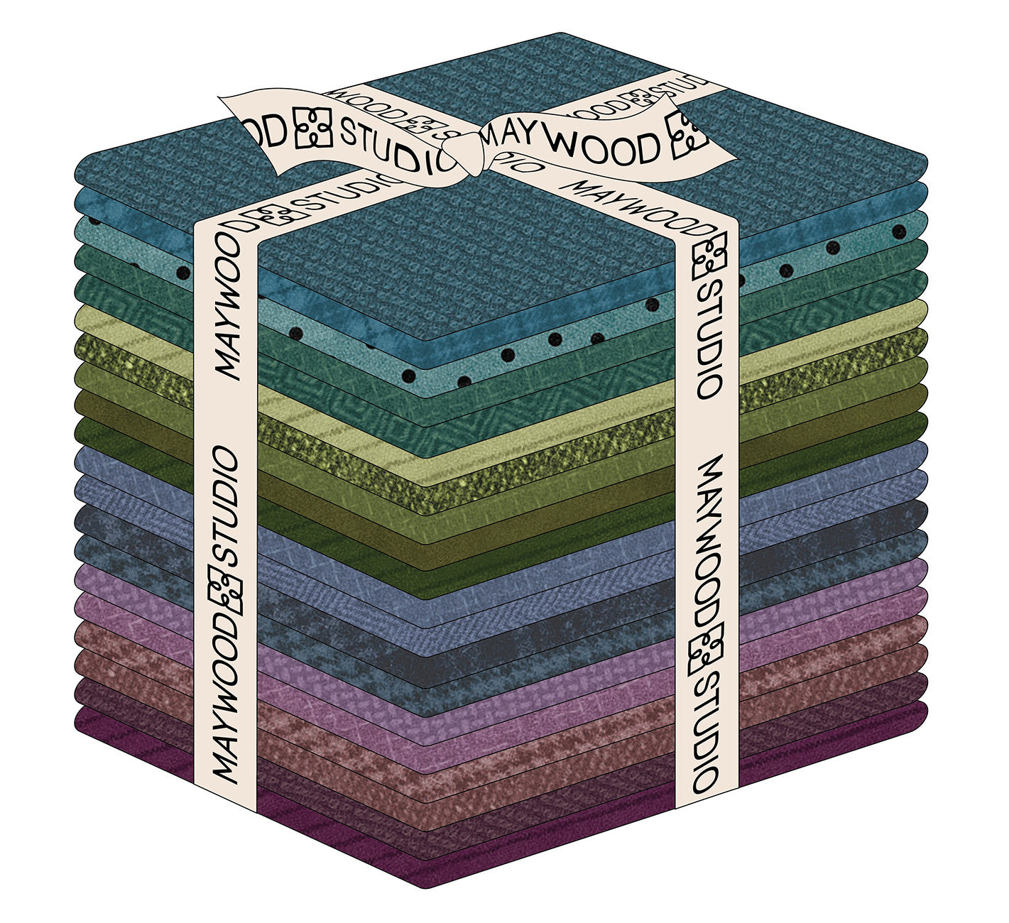 Fat Quarter, Woolies Flannel Gemstones, 20pcs/bundle