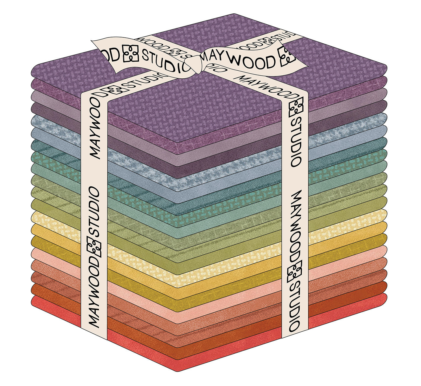 Fat Quarter, Woolies Flannel Sorbetto 2, 20pcs/bundle