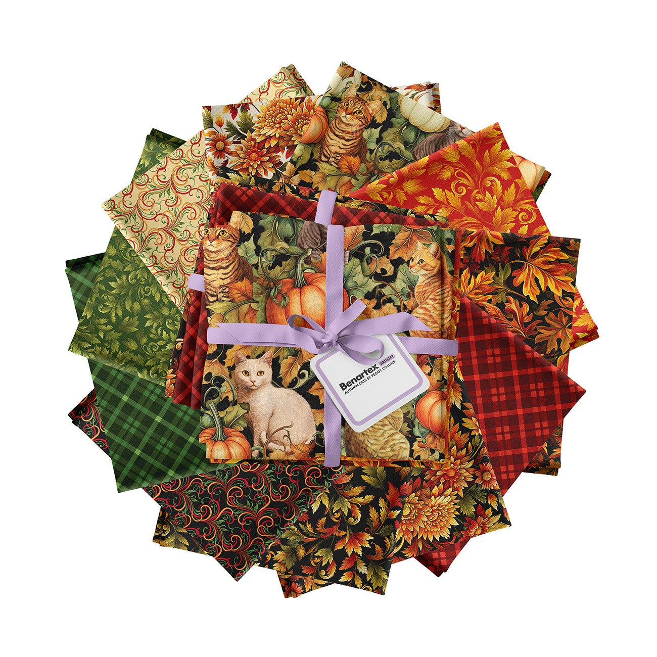 Autumn Cats 11pc Fat Quarter