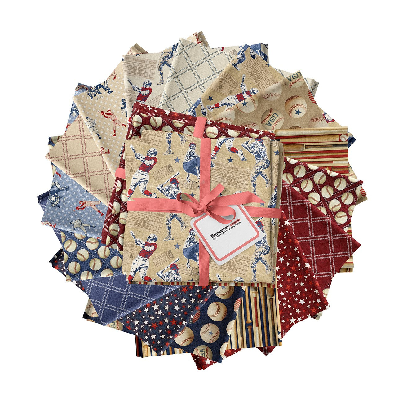 America's Game 16pc Fat Quarter Bundle