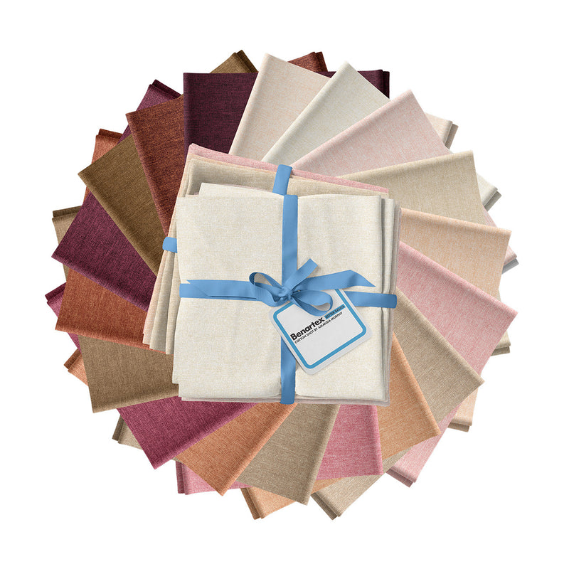 Cotton Shot Wine/Neutral 18pc FQ