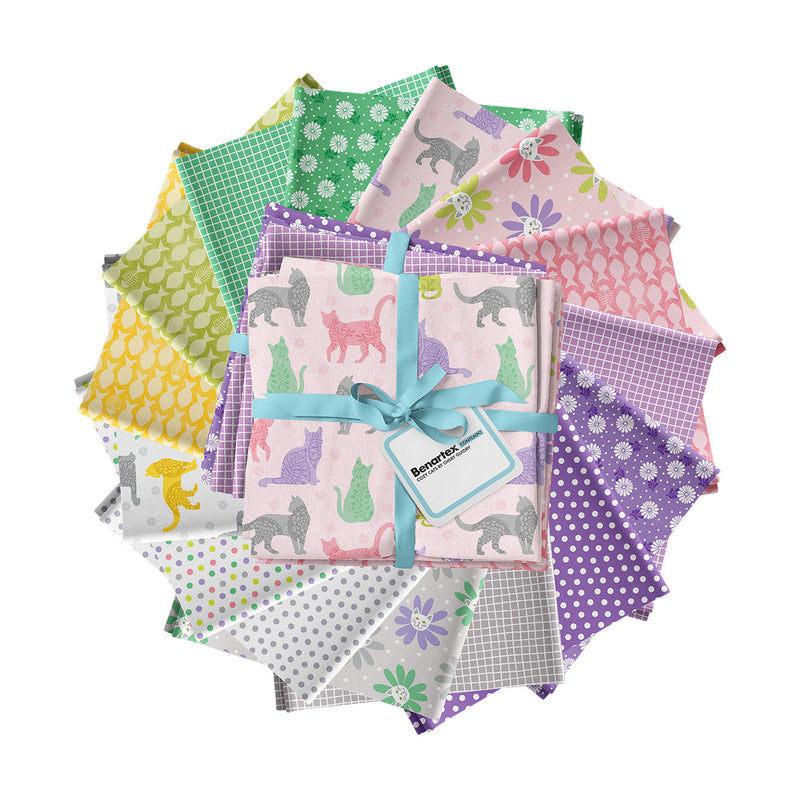 Cozy Cats 15pc Fat Quarter
