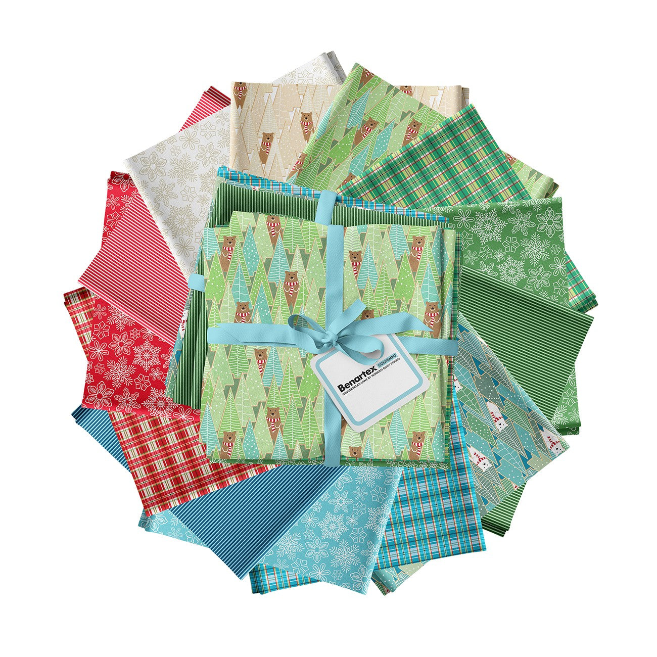 Gingerbread Lane 13pc Fat Quarter
