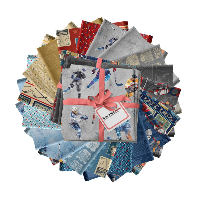 Ice Hockey 19pc Fat Quarters