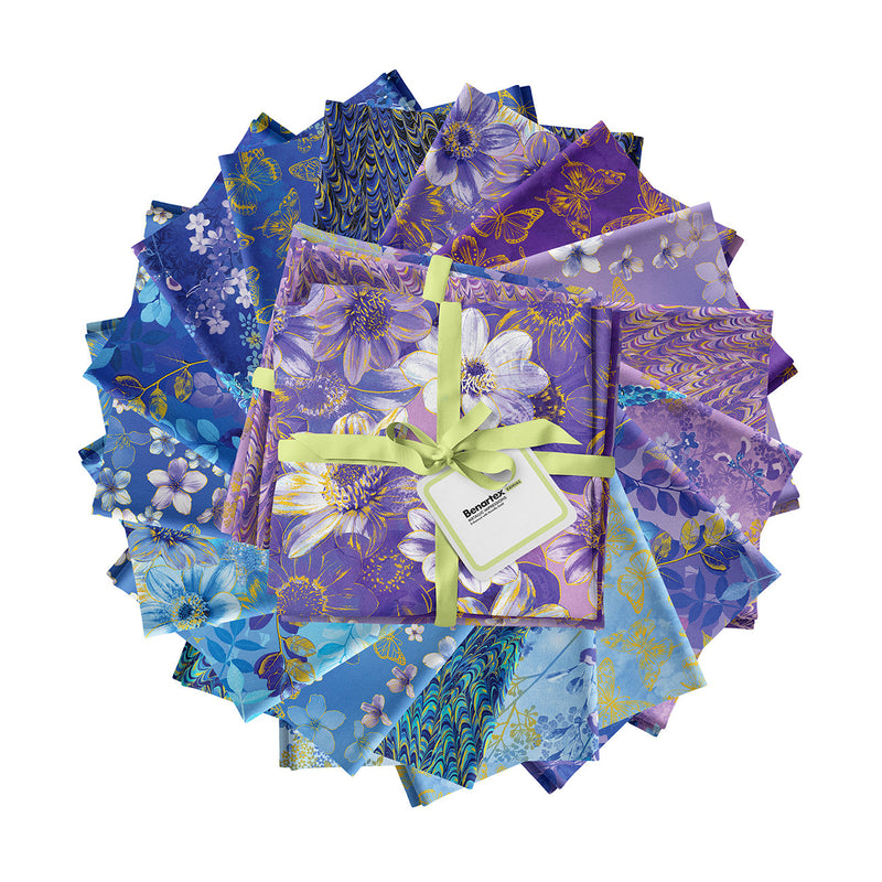 Fat Quarter Metallic Impressions, 17pcs/bundle