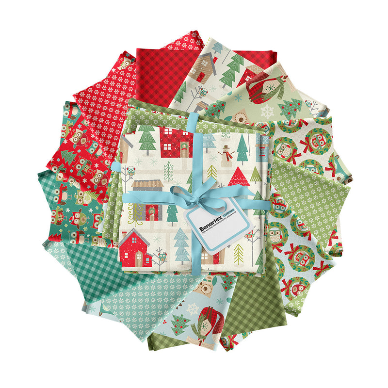 Owl Be HomeForChristmas 13pcFat Quarter