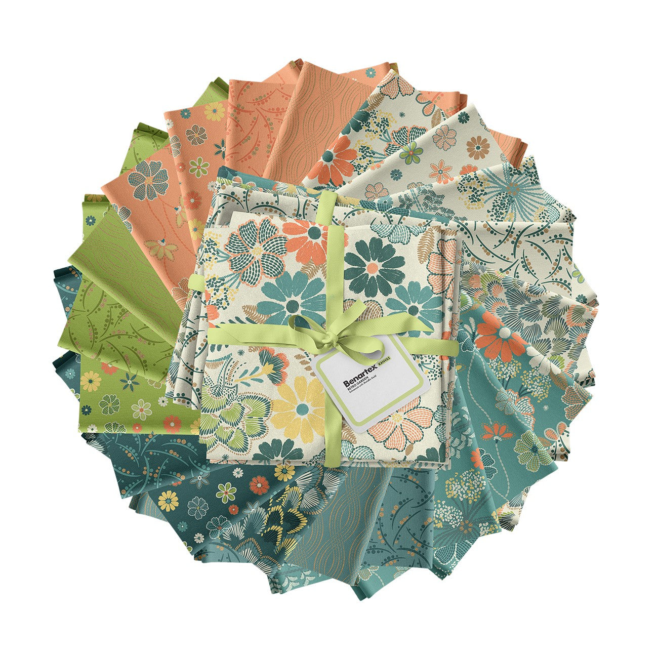 Retro Garden 20pc Fat Quarters