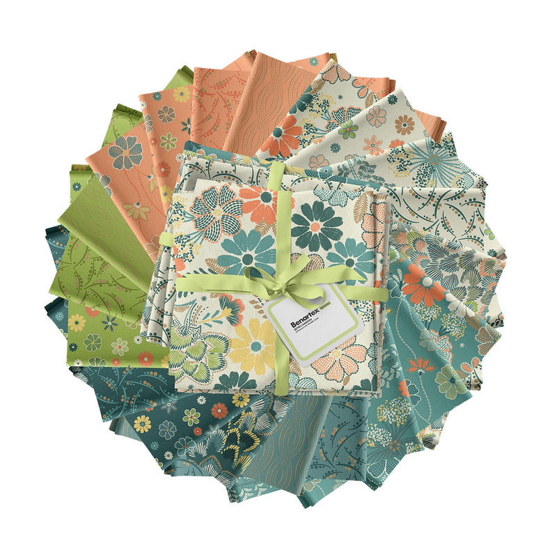 Retro Garden 20pc Fat Quarters