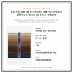 Product Specifications – Fat Quarter Bundles French Press 20pcs 1 Piece of Each Print