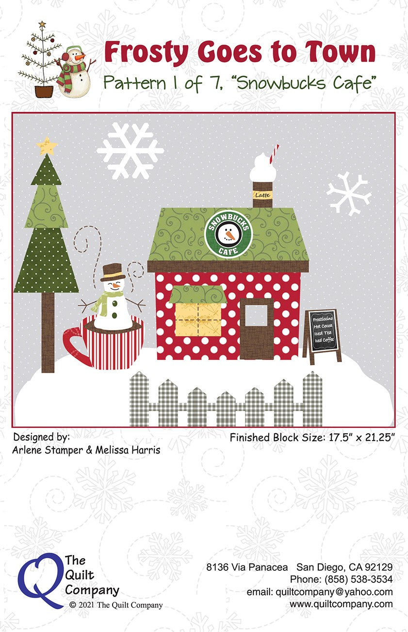 Snowbucks Café - Frosty Block of the Month Pattern 1