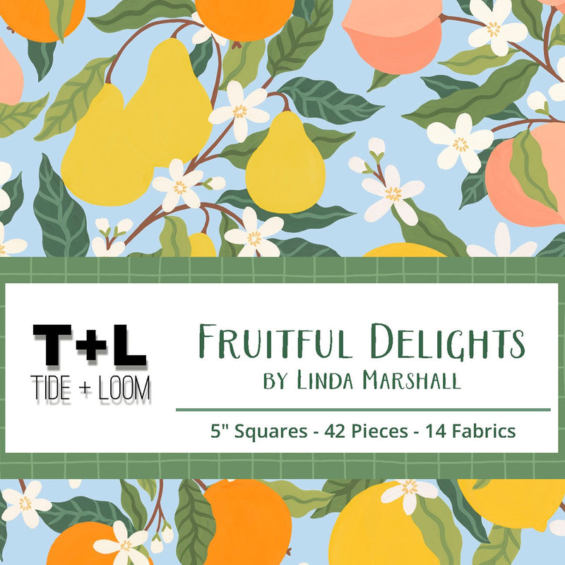 Fruitful Delights 42pcs, 2-4 Pieces of Each Print