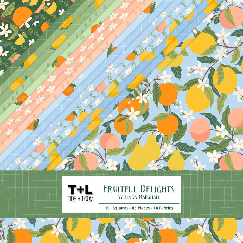 Fruitful Delights 42pcs, 2-4 Pieces of Each Print
