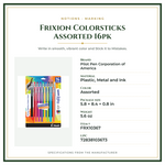 Product Specifications – Frixion Colorsticks Assorted 16pk