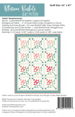 Blossom Baskets Quilt Pattern