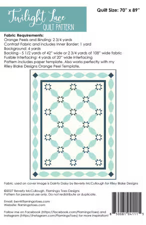 Twilight Lace Quilt Pattern