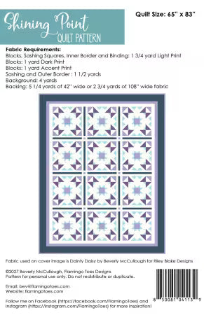 Shining Point Quilt Pattern