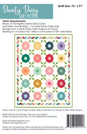Dainty Daisy Quilt Pattern