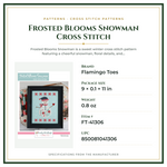 Product Specifications – Frosted Blooms Snowman Cross Stitch