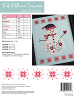 Frosted Blooms Snowman Cross Stitch