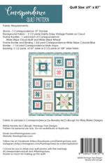 Correspondence Quilt Pattern