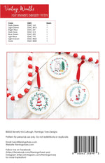 Vintage Wreaths Embroidery Pattern