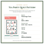 Product Specifications – Tea Party Quilt Pattern