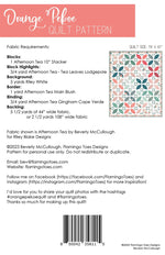 Orange Pekoe Quilt Pattern
