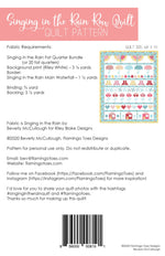 Singing in the Rain Row Quilt