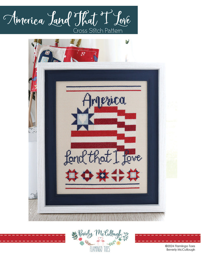 America Cross Stitch Pattern