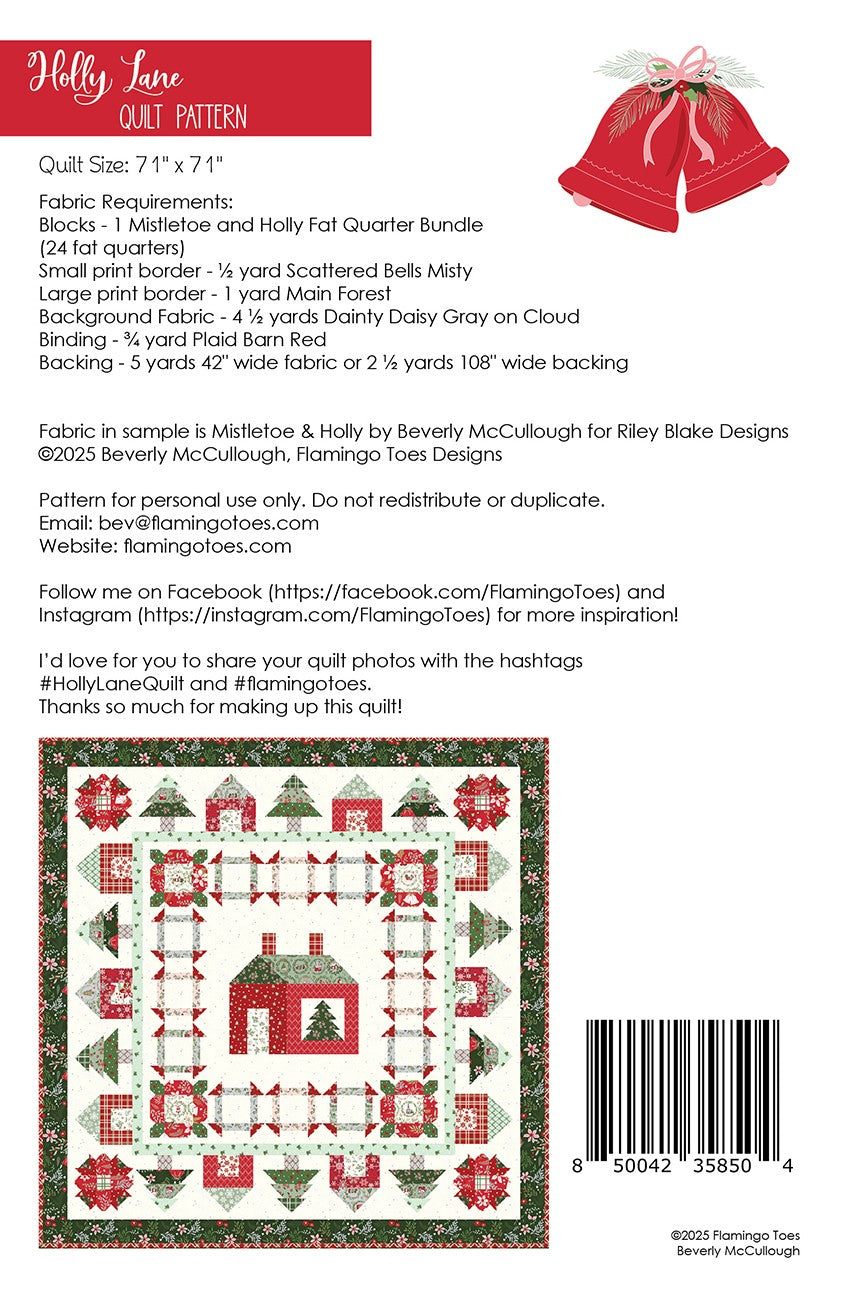 Holly Lane Quilt Pattern