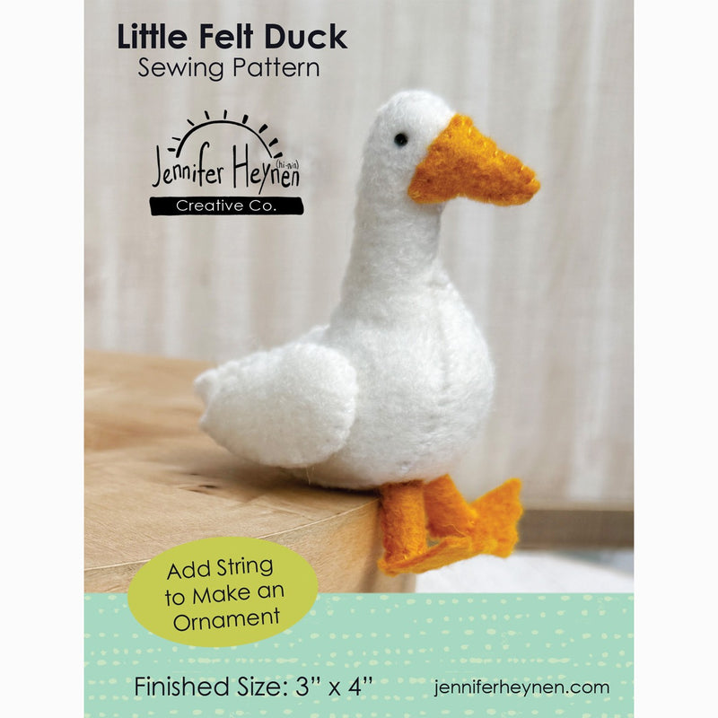 Little Felt Duck Sewing Pattern