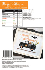 Happy Halloween Cross Stitch Pattern