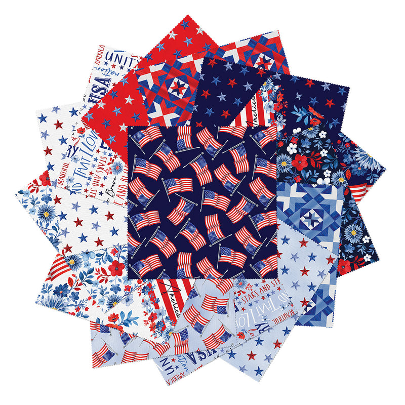 Faith, Family, Freedom 10in Squares, 42pcs/bundle