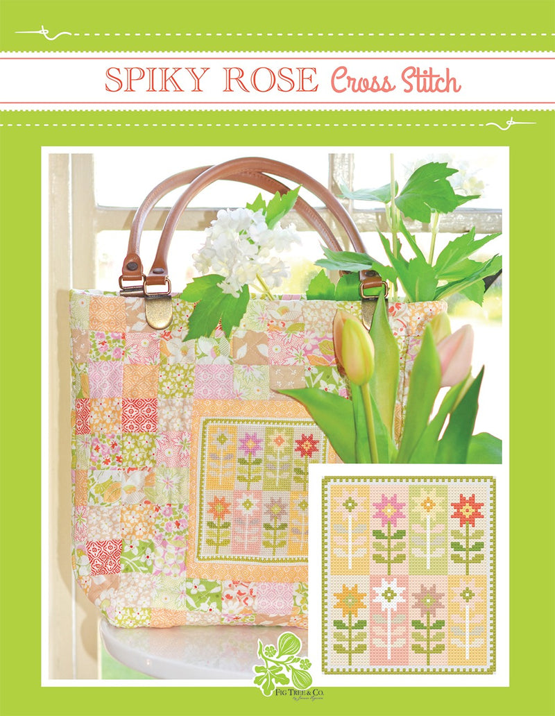 Spiky Rose Cross Stitch