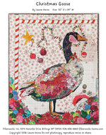 Christmas Goose Collage Pattern by Laura Heine