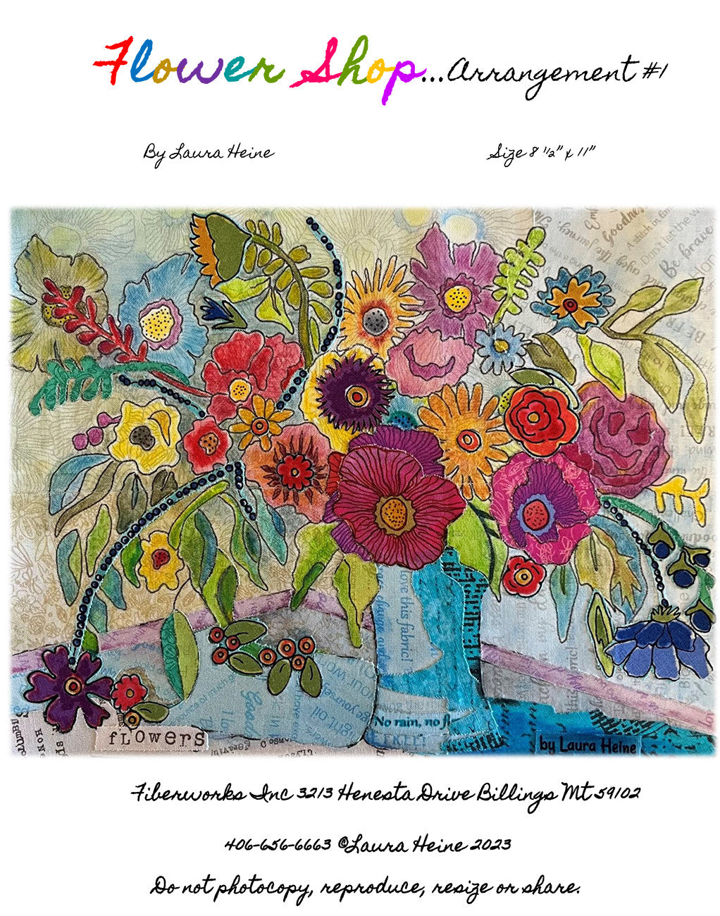 Flower Shop Arrangement #1 Collage