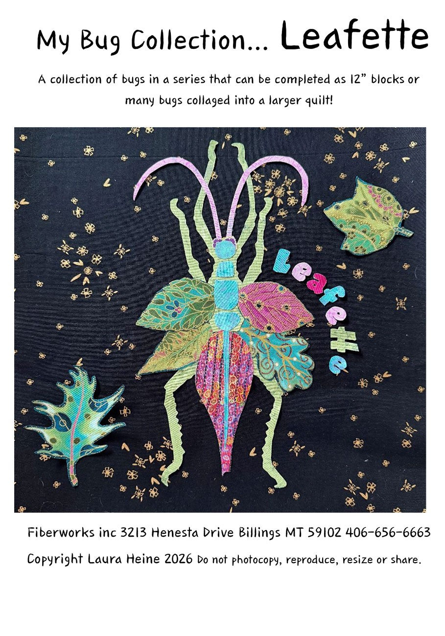 My Bug Collection...Leafette Collage by Laura Heine