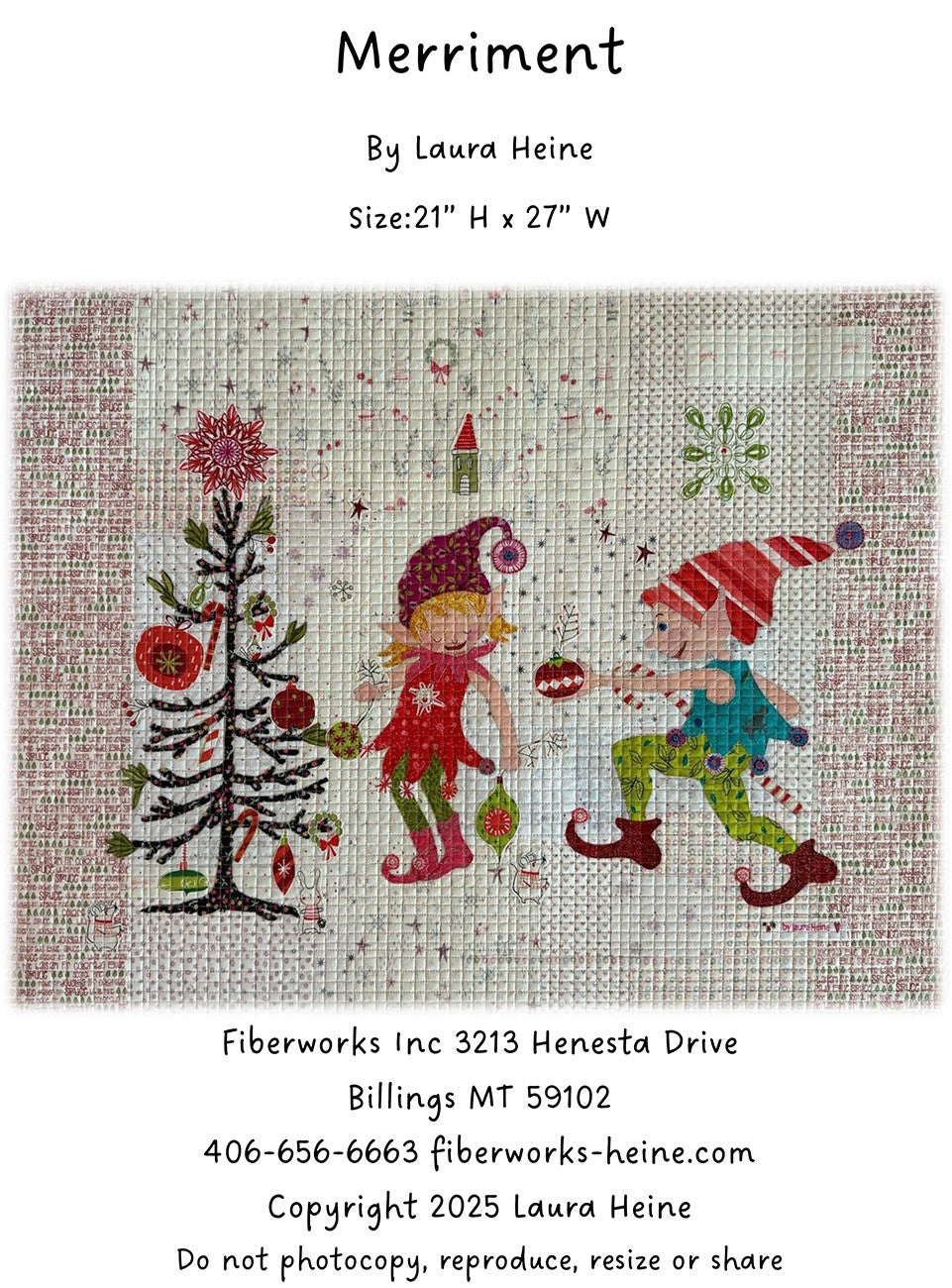 Merriment Collage Pattern by Laura Heine