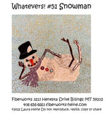 Whatevers! #51 Snowman Collage Pattern by Laura Heine