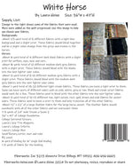 White Horse Collage Pattern by Laura Heine
