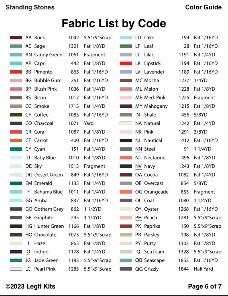 Standing Stones Quilt Kit