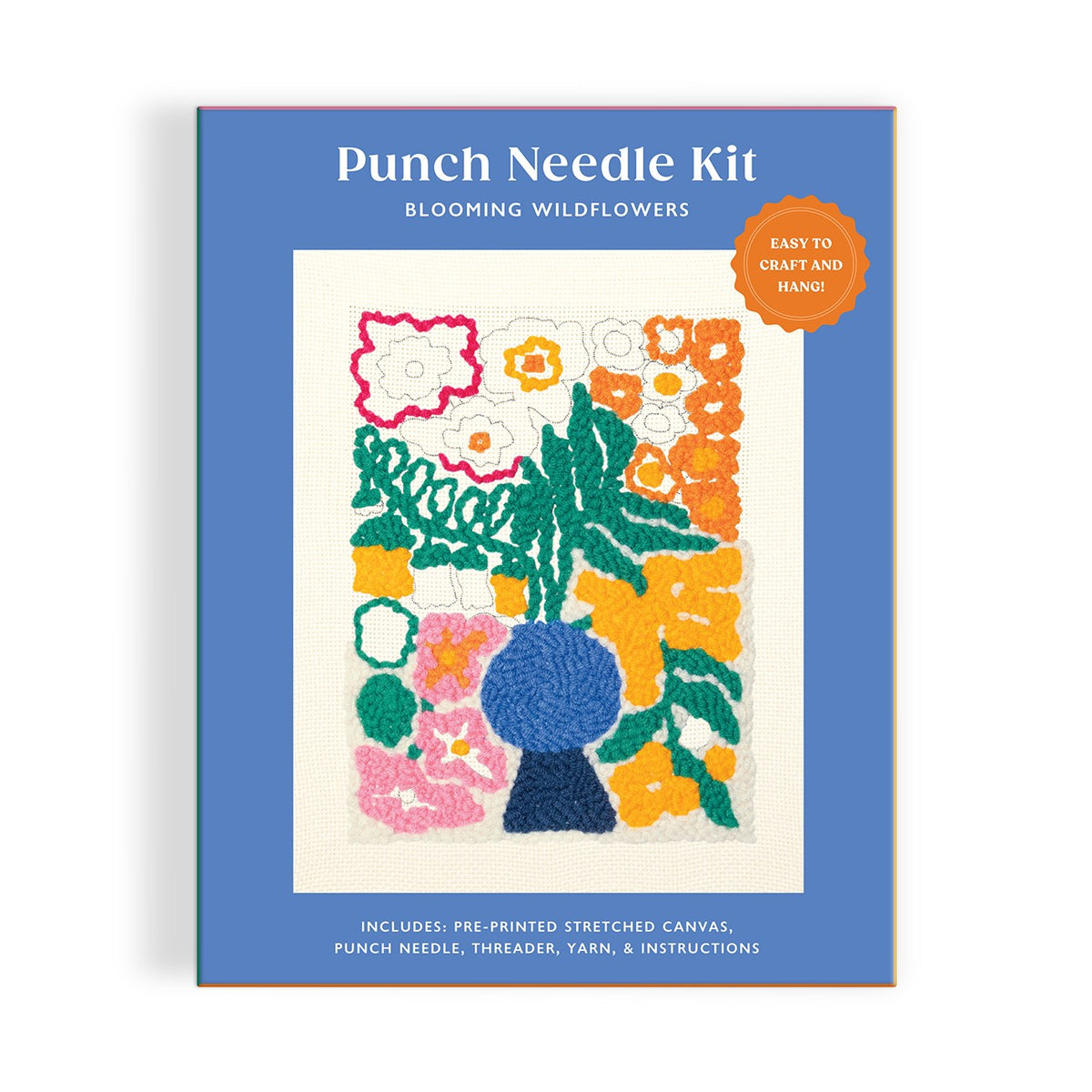 Punch Needle Kit Blooming Wildflowers
