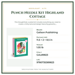 Product Specifications – Punch Needle Kit Highland Cottage