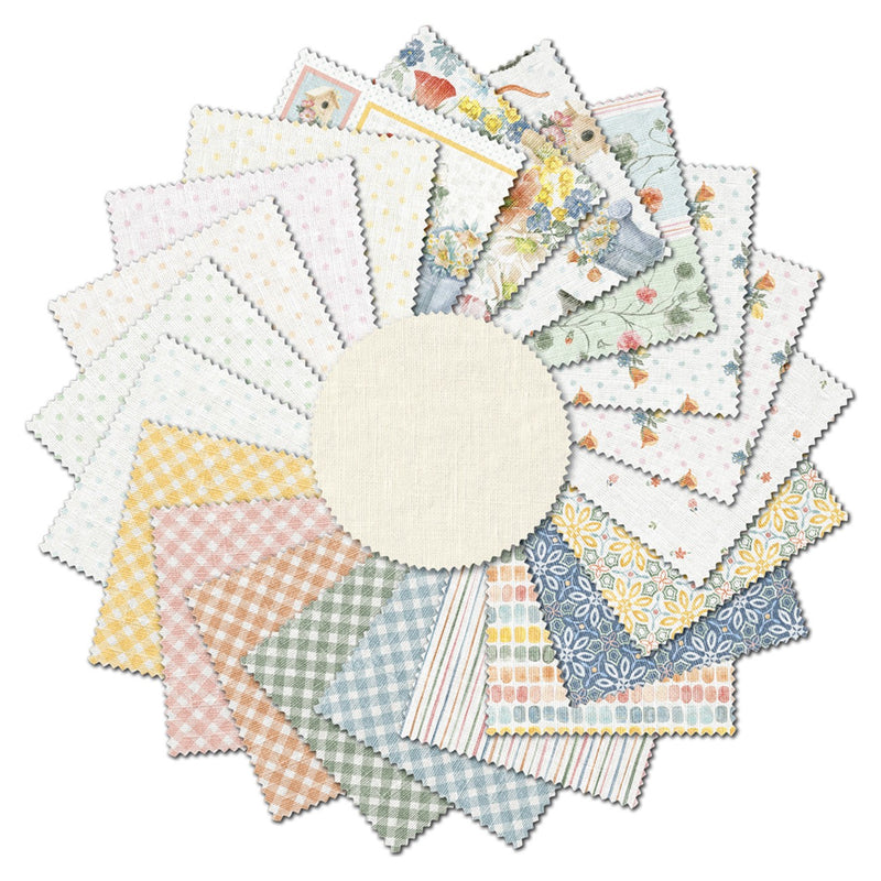 Fat Quarter Gardenscape, 1 Panel plus 20pcs/bundle